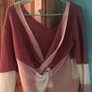 Twist Back Sweater